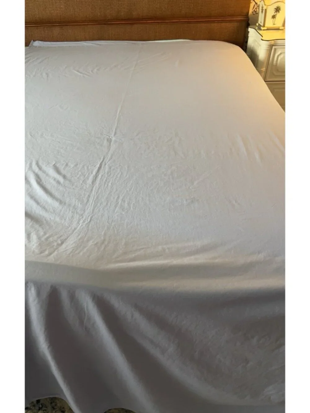 Wamsutta Elite Pinpoint TWIN FLAT Sheet 100% Pima Cotton Blue 66